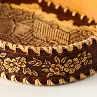 Сухарница "Деревенька", 23,5х16х5х4,5 см, береста