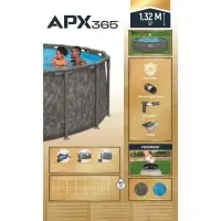 Бассейн каркасный Steel Pro Max, 549&times;132 см, фильтр-насос, лестница, тент, круглый, 561KC Bestway