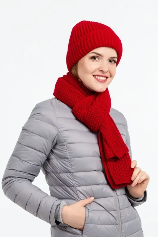 Шарф Nordkapp, глубокий красный Шарф Nordkapp, глубокий красный