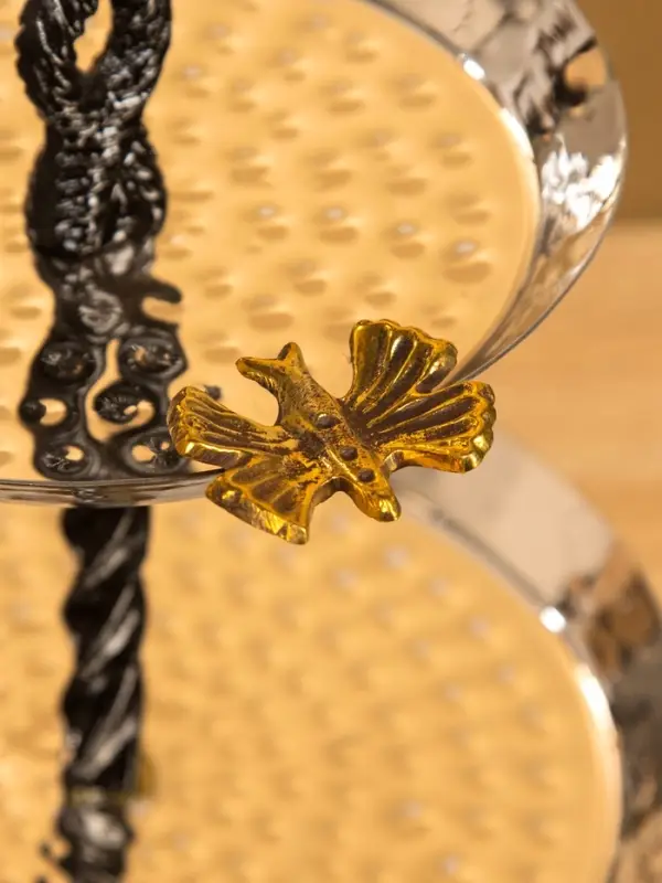 Фруктовница 2-ярусная Фруктовница 2-ярусная "Крю" 18х18х30 см, нержавеющая сталь