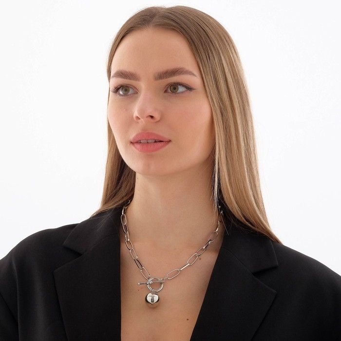 Кулон «Цепь» сфера, цвет серебро, 50 см Кулон «Цепь» сфера, цвет серебро, 50 см