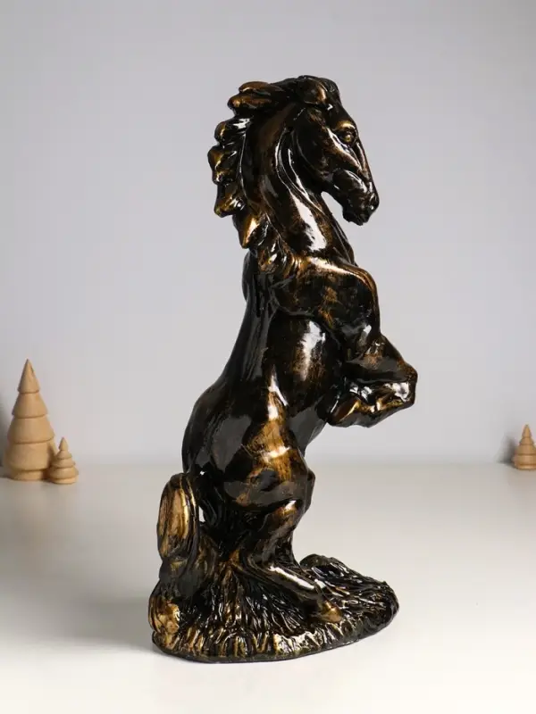 Копилка для денег &laquo;Скульптура коня&raquo;, гипс, 45 см, античный