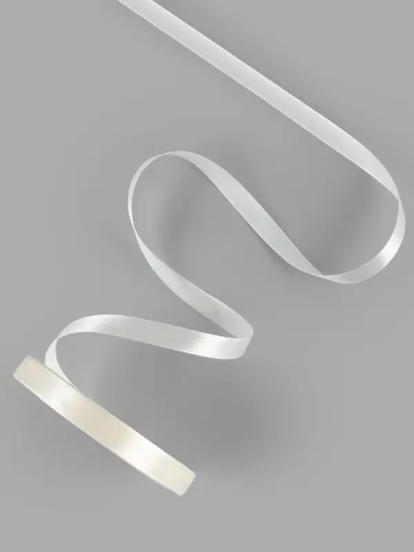 Лента атласная, 10 мм, 23&plusmn;1 м, светло-жёлтая