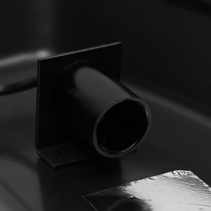 Аквариум Аквариум "Телевизор" с крышкой, 40 литров, 46 х 20 х 44/49 см, чёрный