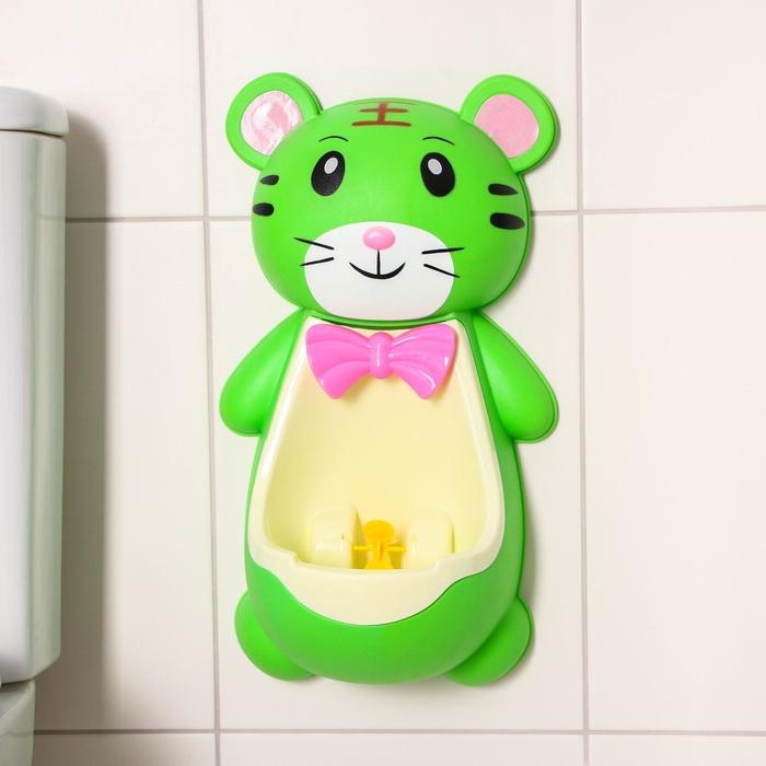 Детский горшок-писсуар на присосках «Тигрёнок», цвета МИКС Детский горшок-писсуар на присосках «Тигрёнок», цвета МИКС