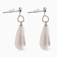 Набор 3 предмета: серьги, бусы, браслет &laquo;Классика&raquo;, белый, 45 см