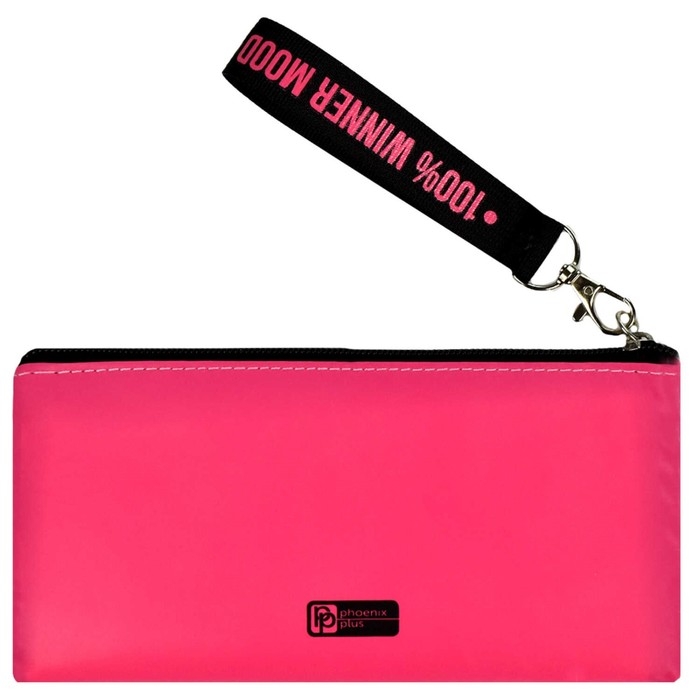 Пенал мягкий, 1 отделение, 100 х 195 мм, плоский, светоотражающий элемент, Феникс Пенал мягкий, 1 отделение, 100 х 195 мм, плоский, светоотражающий элемент, Феникс "Твои правила" розовый 64973