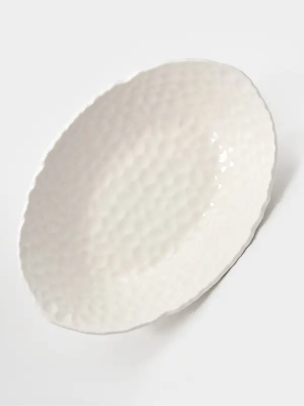 Блюдо овальное &laquo;Воздушность&raquo;, 600 мл, керамика, белое