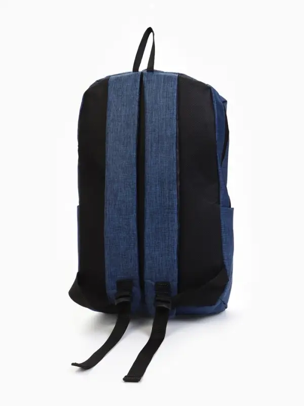 Рюкзак молодёжный на молнии, водонепроницаемый, с карманами, размер 22&times;12&times;35 см, синий