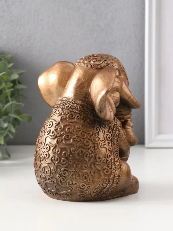 Фигура «Слон индийский большой», 14×12×12 см, бронза