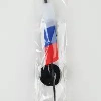 Флаг России, 14&times;21 см, флагшток 33.5&times;6.4 см, полиэстер