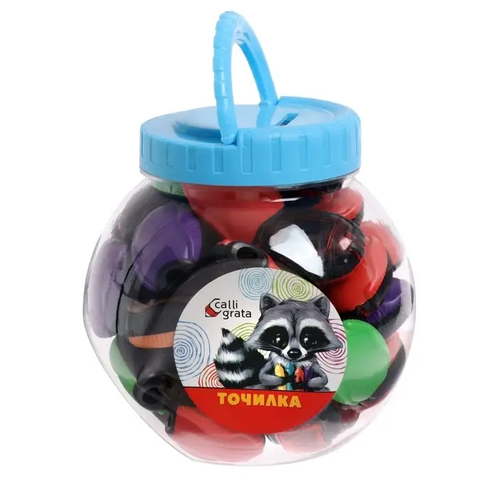 Точилка с контейнером «Жучок», МИКС Точилка с контейнером «Жучок», МИКС