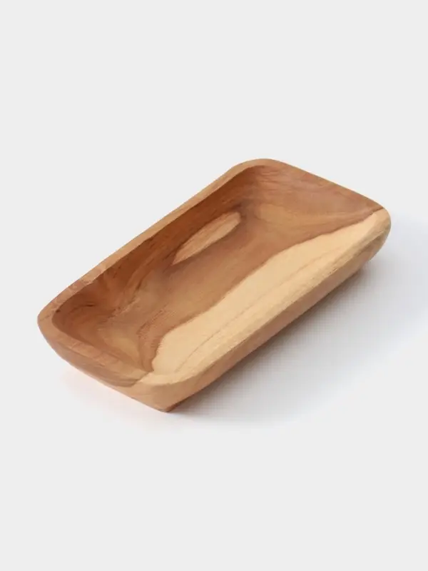 Блюдо, 20&times;10&times;3 см, тиковое дерево