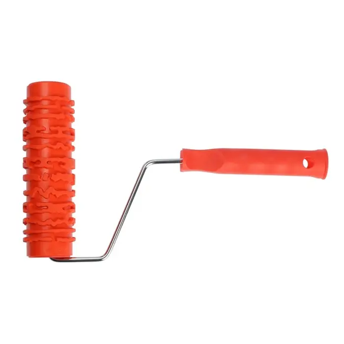 Валик декоративный ТУНДРА, резиновый, &laquo;кора сосны&raquo;, рукоятка d=6 мм, 180 мм