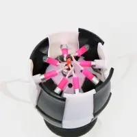 Свеча для торта музыкальная &laquo;Мяч&raquo;, бело-чёрная