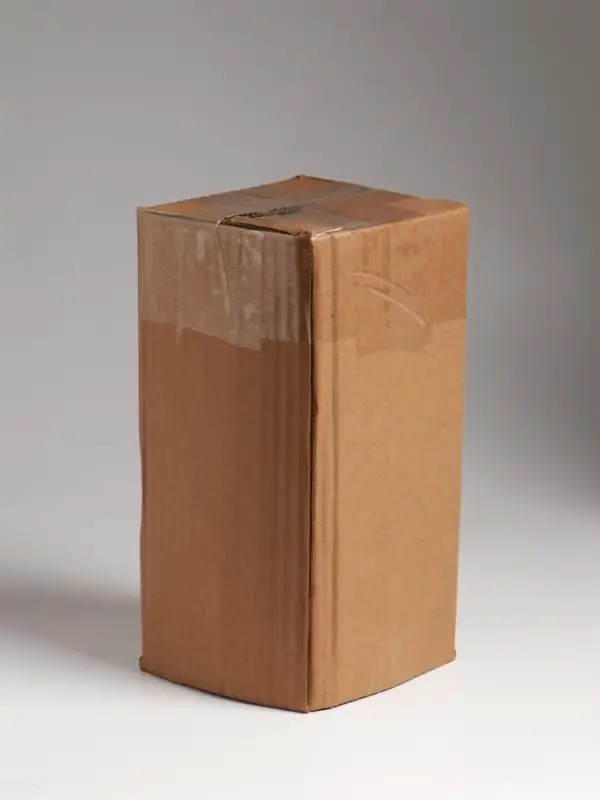 Ваза стекло настольная "Паутинка" талия, 20х10 см, прозрачный