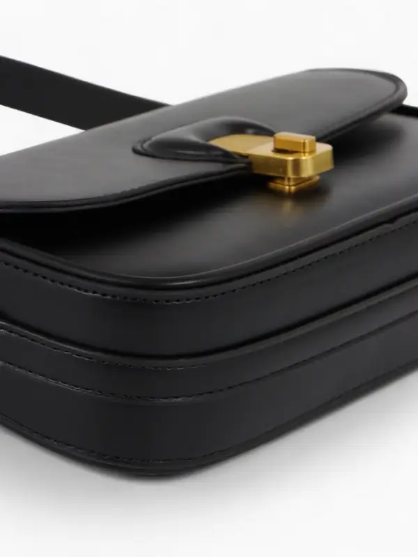 Сумка женская багет TEXTURA на молнии, 21&times;6&times;11 см, чёрная