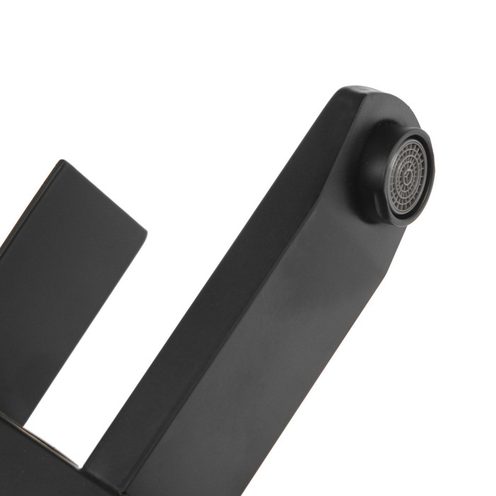 Смеситель для раковины ZEIN ZF2, высокий, квадратный, картридж 35 мм, нерж. сталь, черный Смеситель для раковины ZEIN ZF2, высокий, квадратный, картридж 35 мм, нерж. сталь, черный