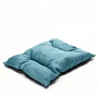 Лежанка для кошек и собак, 65&times;55&times;15 см, мебельная ткань, голубая