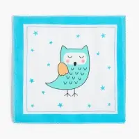 Платки носовые детские &laquo;Крошка Я. Зверята&raquo;, 21&times;21 см, набор 12 шт., хлопок 100%, МИКС