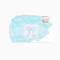 Воздушный шар фольгированный 22" "Бант" цвет голубой сатин