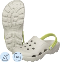 Сабо женские EVART Ола дымчато-серый/салатовый р.39