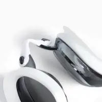Очки для плавания ONLYTOP, белые, зеркальные
