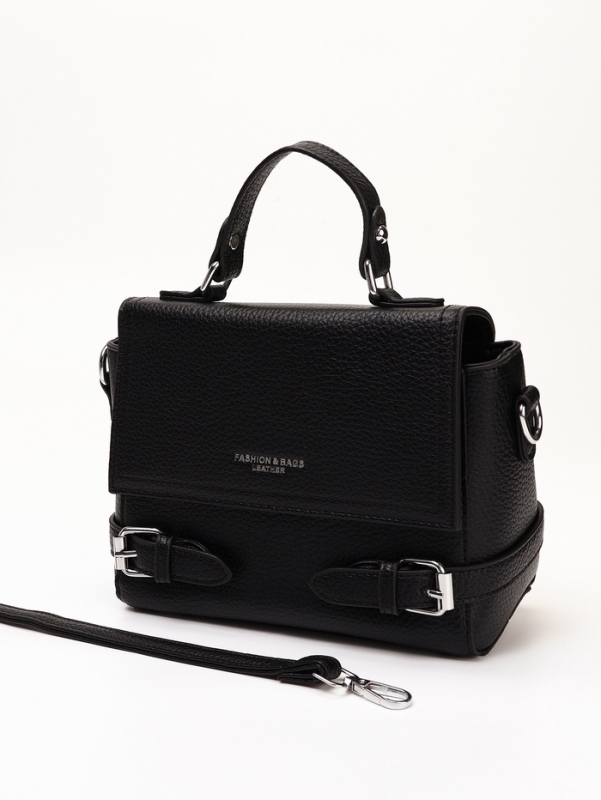 Сумка женская, 22*11*17, отд на молнии, длин ремень, черный Сумка женская, 22*11*17, отд на молнии, длин ремень, черный