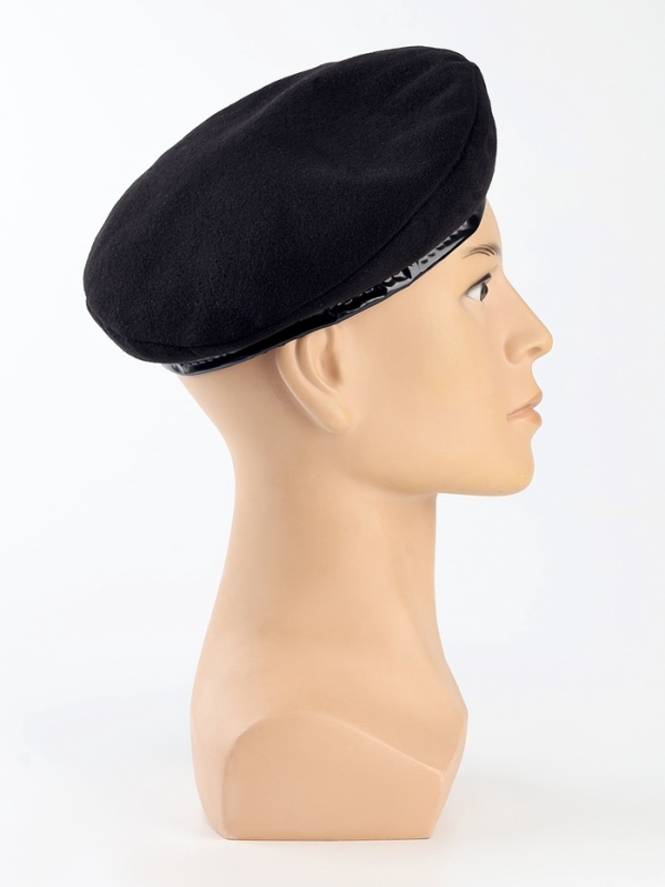Берет военного, цвет чёрный