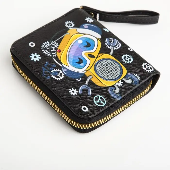 Кошелёк на молнии, чёрный