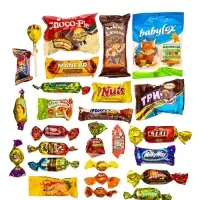 Подарок в картонной упаковке "Три кота" желтый а43, 470 гр