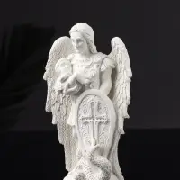 Фигурка гипс &laquo;Архангел Михаил&raquo;, 14&times;9&times;4 см, натуральный гипс