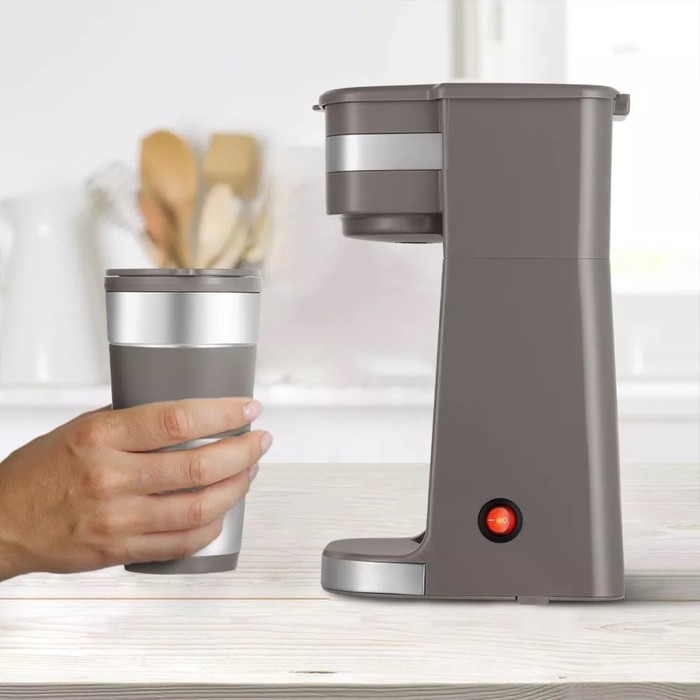 Кофеварка Kitfort KT-7316, капельная, 750 Вт, 0,42 л, серая Кофеварка Kitfort KT-7316, капельная, 750 Вт, 0,42 л, серая