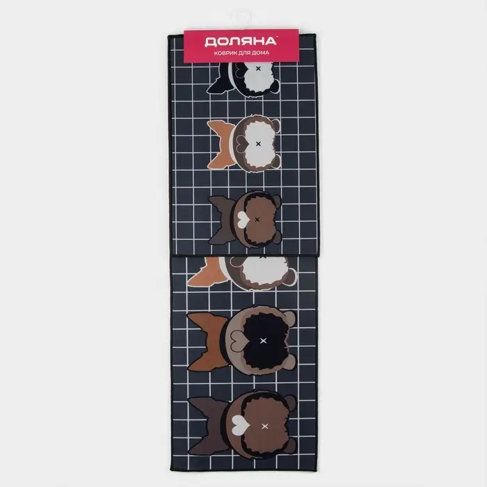 Коврики для дома Доляна &laquo;Корги&raquo;, 2 шт., 40&times;60, 45&times;120 см