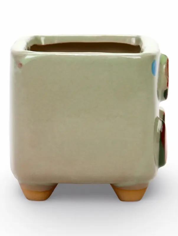 Декоративный горшок для цветов &laquo;Арбуз&raquo;, 10.5&times;7.5&times;8 см, керамический, Greengo