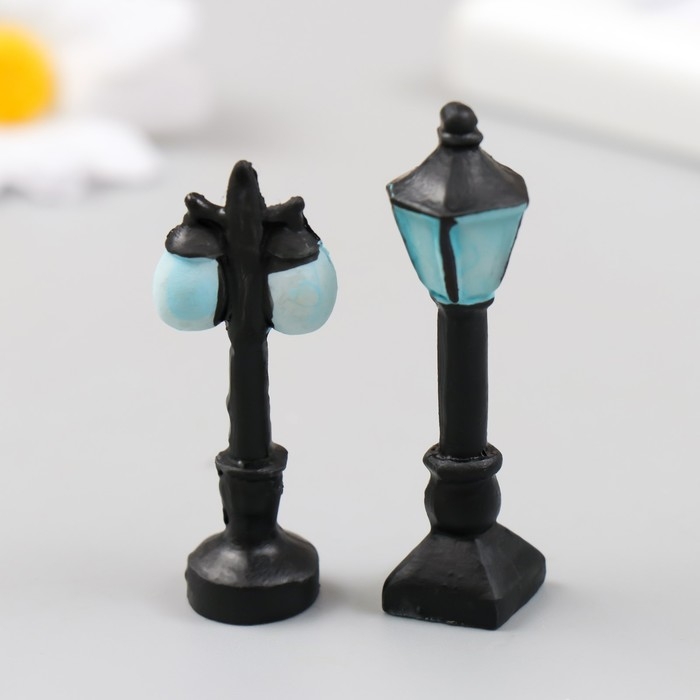 Фигурка для флорариума полистоун  Фигурка для флорариума полистоун "Уличный фонарь" МИКС 2х1х5,3 см