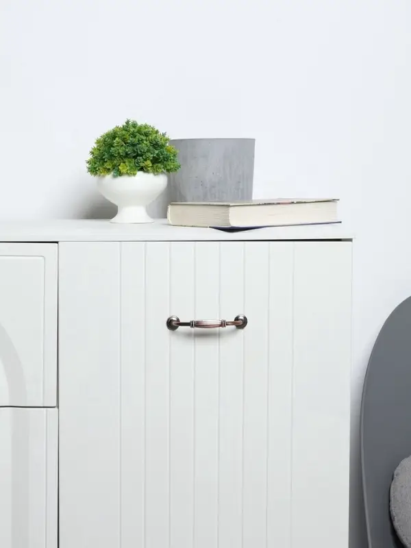 Ручка-скоба мебельная PC176AC LIGHT, м/о 96 мм, цвет медь