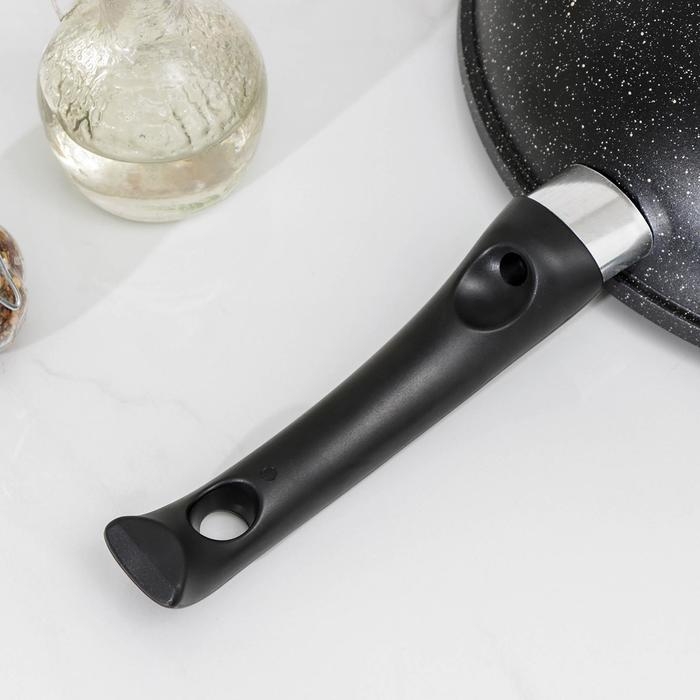 Сковорода - вок Доляна «Элит», d=28 см, антипригарное покрытие, цвет чёрный Сковорода - вок Доляна «Элит», d=28 см, антипригарное покрытие, цвет чёрный