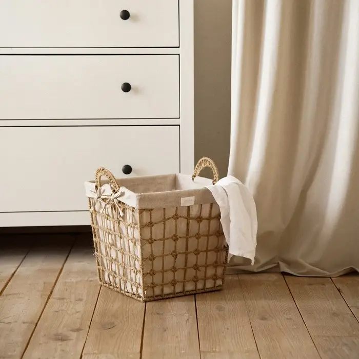 Корзина для хранения SL Home, ручное плетение, с ручками, квадратная, джут, 39×39×41,5 см Корзина для хранения SL Home, ручное плетение, с ручками, квадратная, джут, 39×39×41,5 см