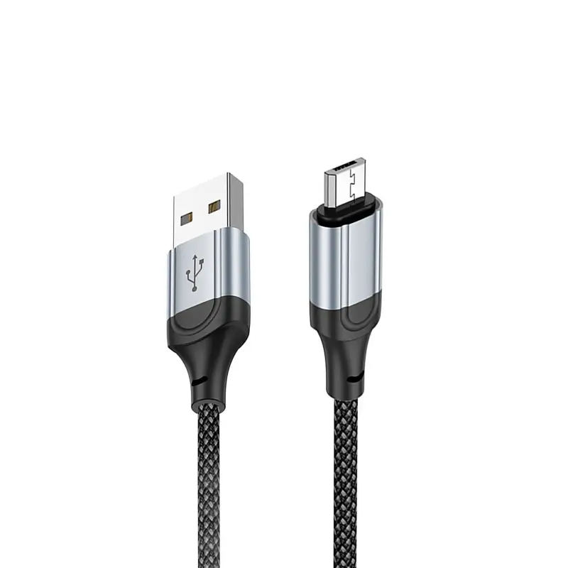 Кабель USB на MicroUSB 1M 2.4A X102 HOCO черный