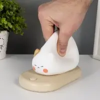 Ночник "Котёнок на коврике" LED 3Вт 5V USB АКБ 9х15х13,2 см