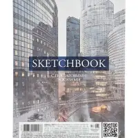 Блокнот СКЕТЧБУК 32л А5ф 160г/кв.м без линовки на гребне запечат. оборот с пошаговыми эскизами тверд