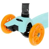 Самокат складной GRAFFITI Baby, колёса световые PU 120/70 мм, ABEC 7, бирюзовый