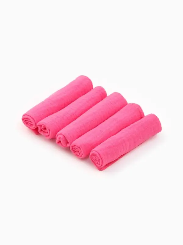 Набор платочков &laquo;Крошка Я. Розочка&raquo;, 20&times;20 см-5 шт., муслин, хлопок 100%