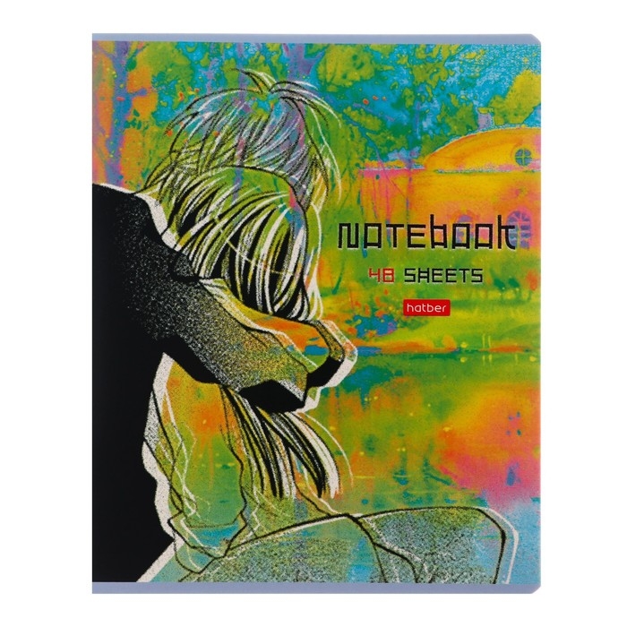 Тетрадь 48 листов в клетку Тетрадь 48 листов в клетку "Притяжение", обложка мелованный картон, матовая ламинация, скругленные углы, 5В, МИКС