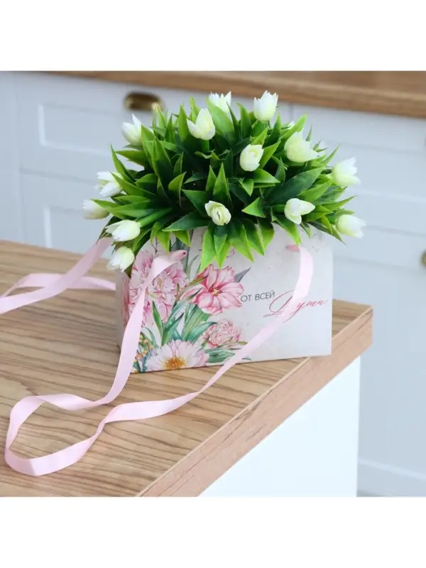 Переноска для цветов складная &laquo;От всей души&raquo;, 17&times;13&times;7 см