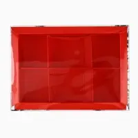 Коробка под 6 конфет новогодняя с ячейками &laquo;Снегири&raquo;, 10&times;14.5&times;3 см