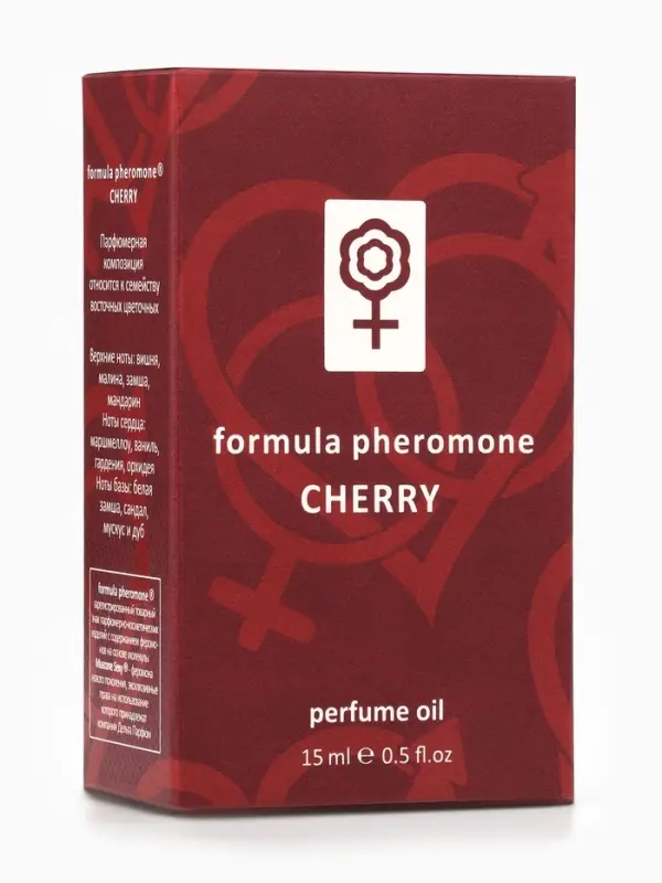 Парфюмерное масло женское с феромонами Formula Pheromone Cherry, 15 мл (по мотивам Cherry In The Air (Escada)