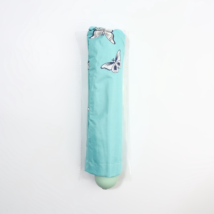 Зонт механический «Бабочки», с проявляющимся рисунком, 4 сложения, 8 спиц, R = 47/55 см, D = 110 см, цвет МИКС Зонт механический «Бабочки», с проявляющимся рисунком, 4 сложения, 8 спиц, R = 47/55 см, D = 110 см, цвет МИКС