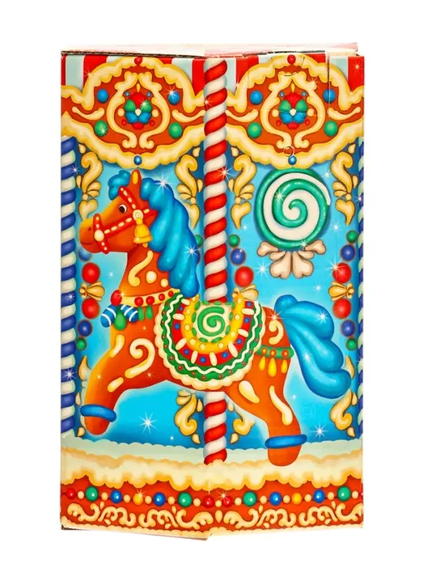 Подарок в картонной упаковке ПРЯНИЧНАЯ КАРУСЕЛЬ 1000 гр